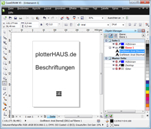 Beschriftungen Schritt 1